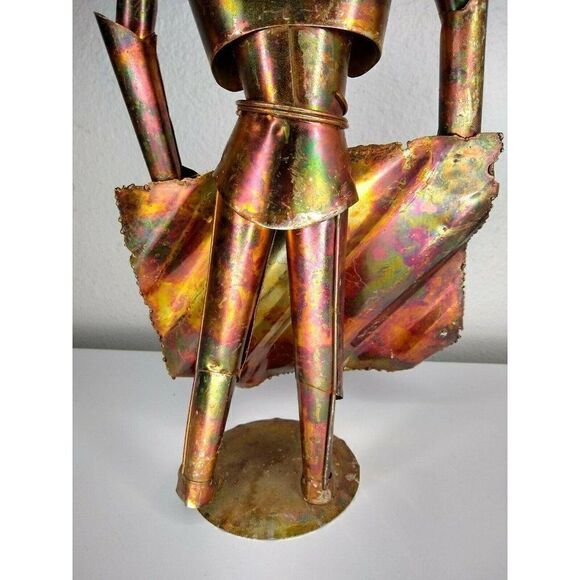 Mid century Brutalist torch cut big Metal Matador - Picture 5 of 12